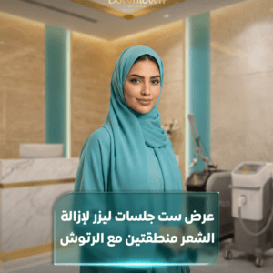6 جلسات ليزر لمنطقتين مع الرتوش | نتائج تدوم لفترة أطول |
