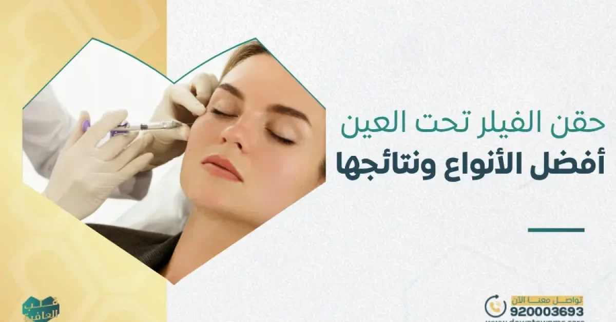 حقن الفيلر تحت العين